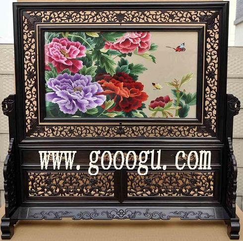 蘇州刺繡（蘇繡），雙面繡擺件，高檔手工雙面繡