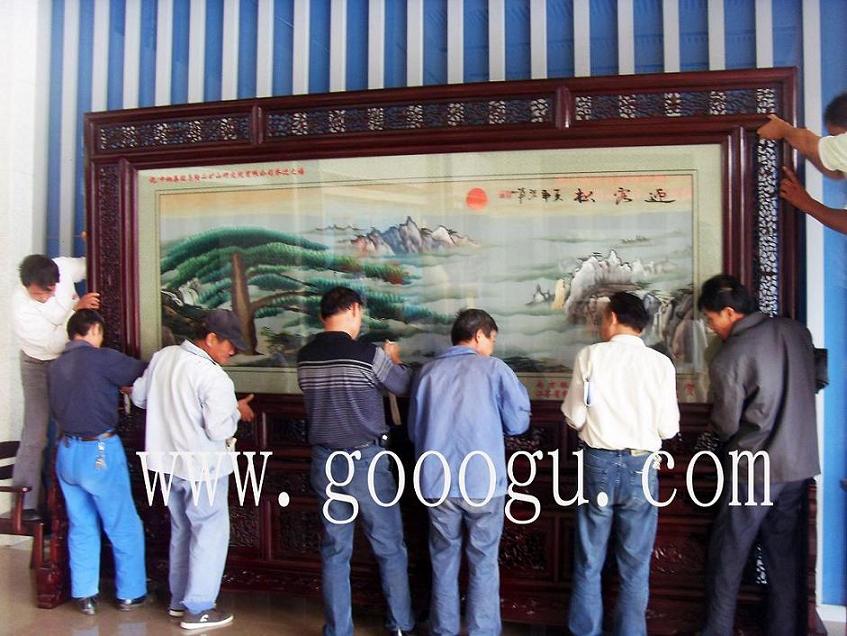雙面繡屏風(fēng)，刺繡屏風(fēng)，落地屏風(fēng)